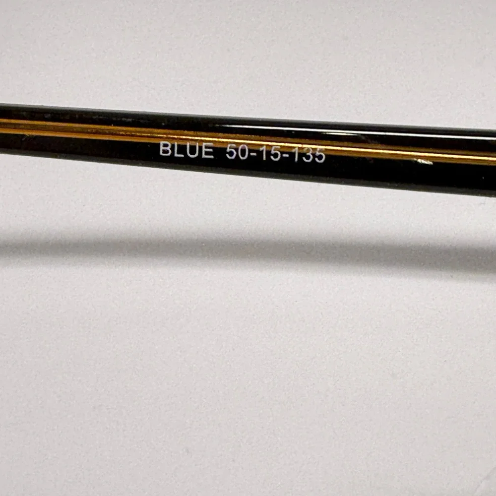 Modern Optical Brave Eyeglasses Frames Blue Tortoise Rectangular 50-15-135 22729